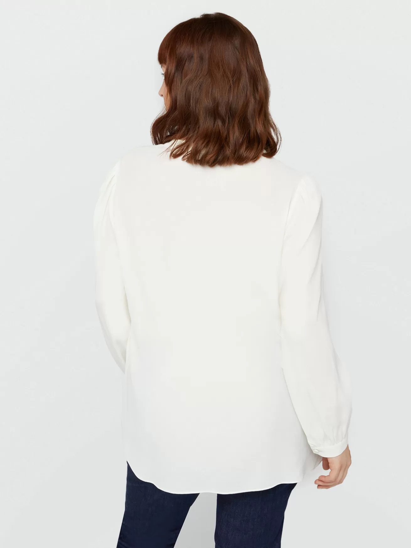 Shop Fiorella Rubino Blusa In Viscosa LENZING™ ECOVERO™ Bianco