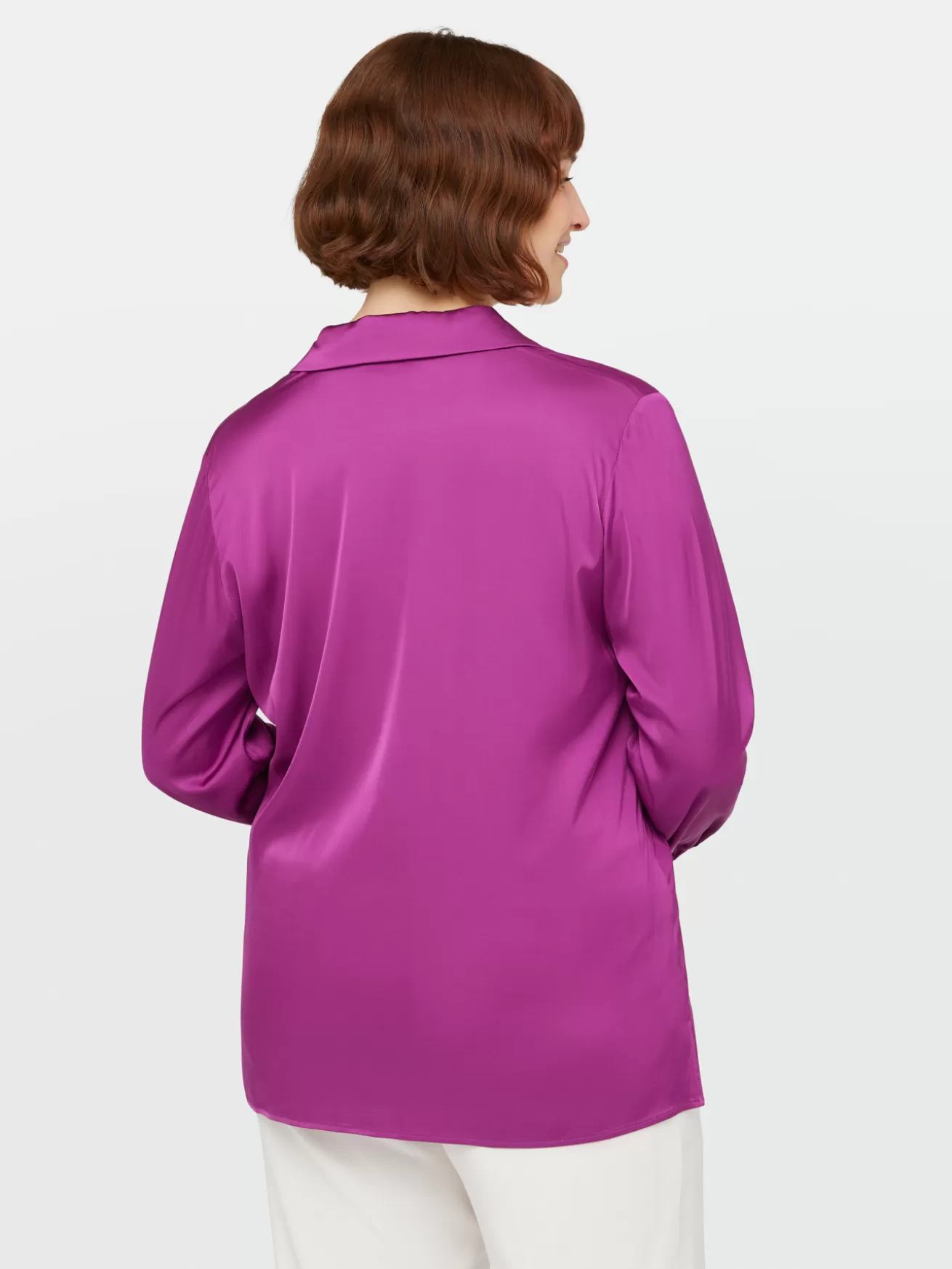 Store Fiorella Rubino Camicia In Raso Di Viscosa LENZING™ ECOVERO™ Viola