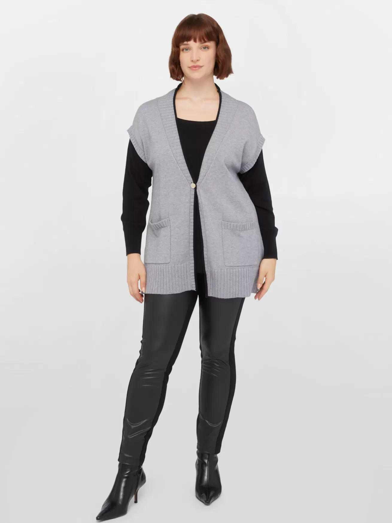 Flash Sale Fiorella Rubino Cardigan Bicolor In Viscosa LENZING™ ECOVERO™ Grigio