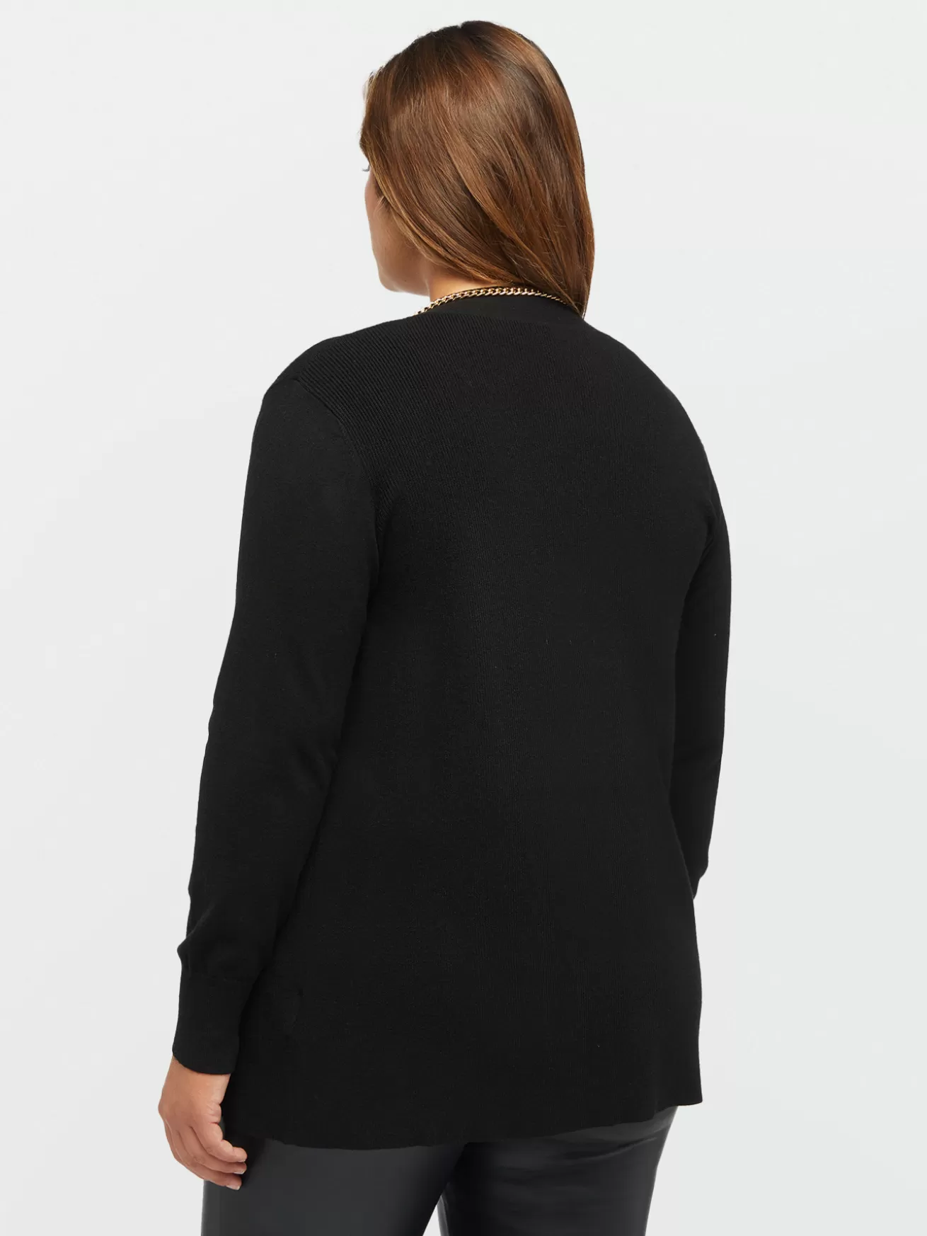 Discount Fiorella Rubino Cardigan Con Catena Nero