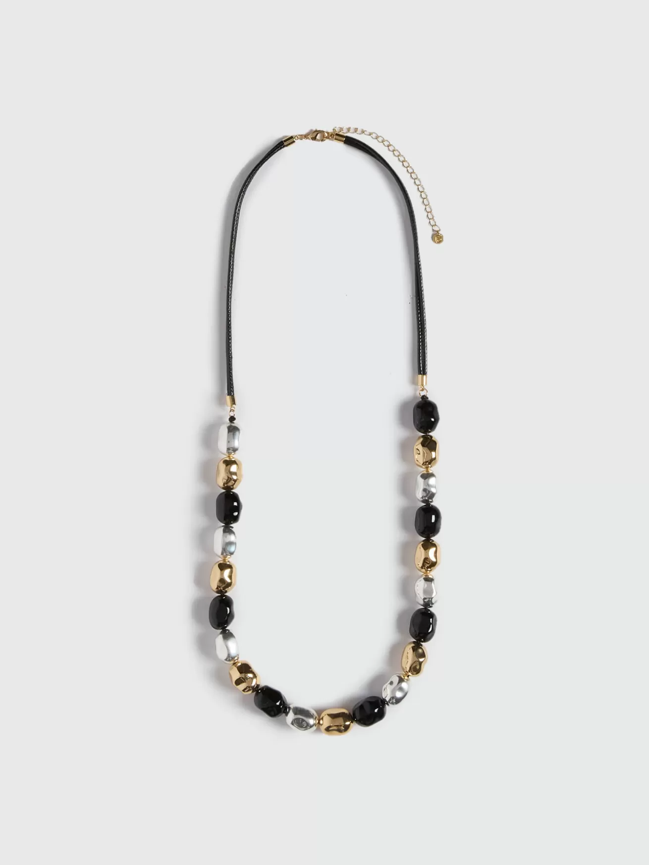 Flash Sale Fiorella Rubino Collana Con Pepite Di Tre Colori Nero