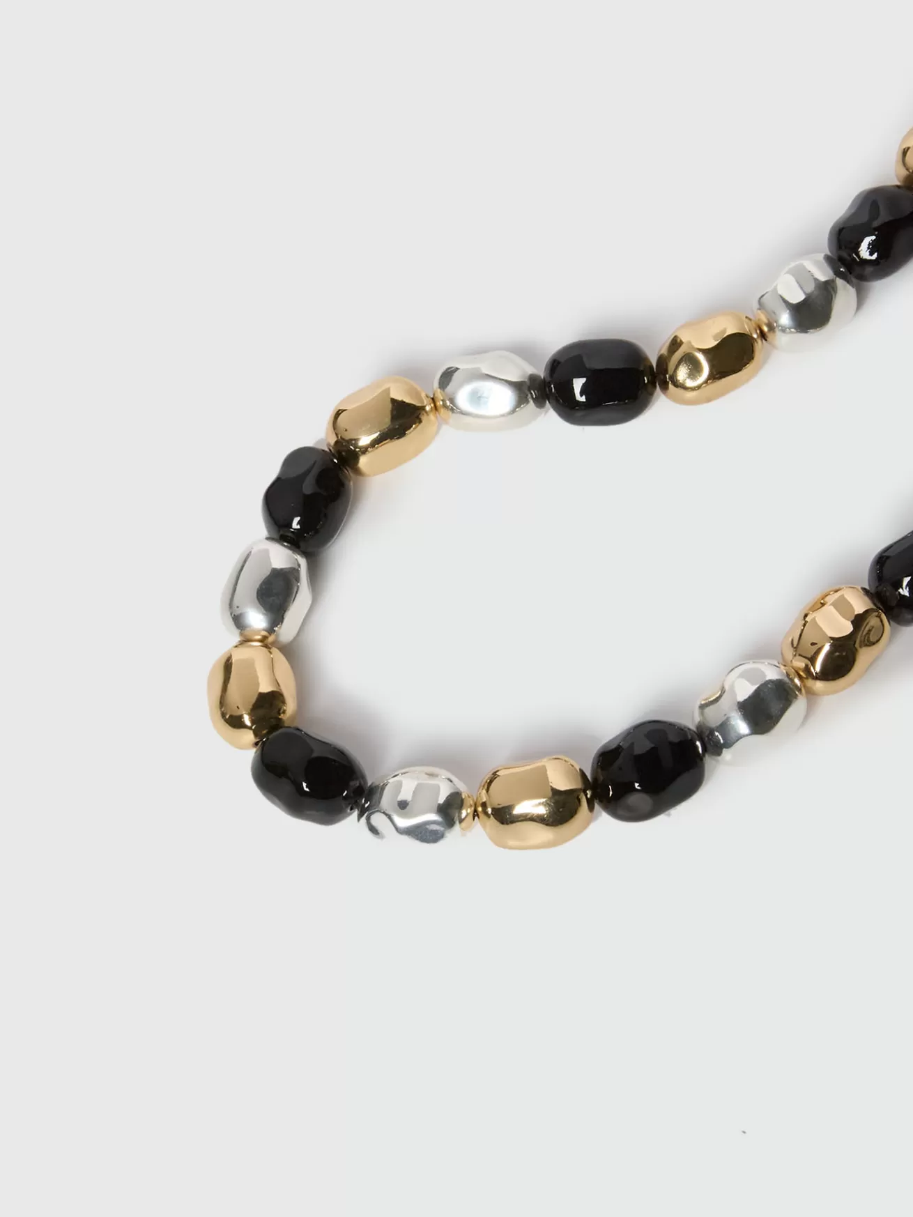 Flash Sale Fiorella Rubino Collana Con Pepite Di Tre Colori Nero