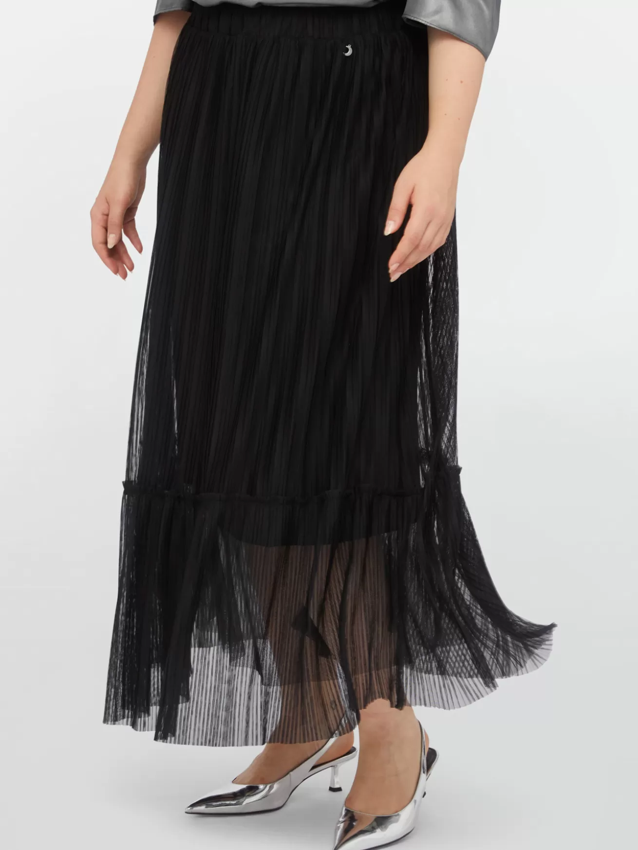 Store Fiorella Rubino Gonna Lunga In Tulle Nero