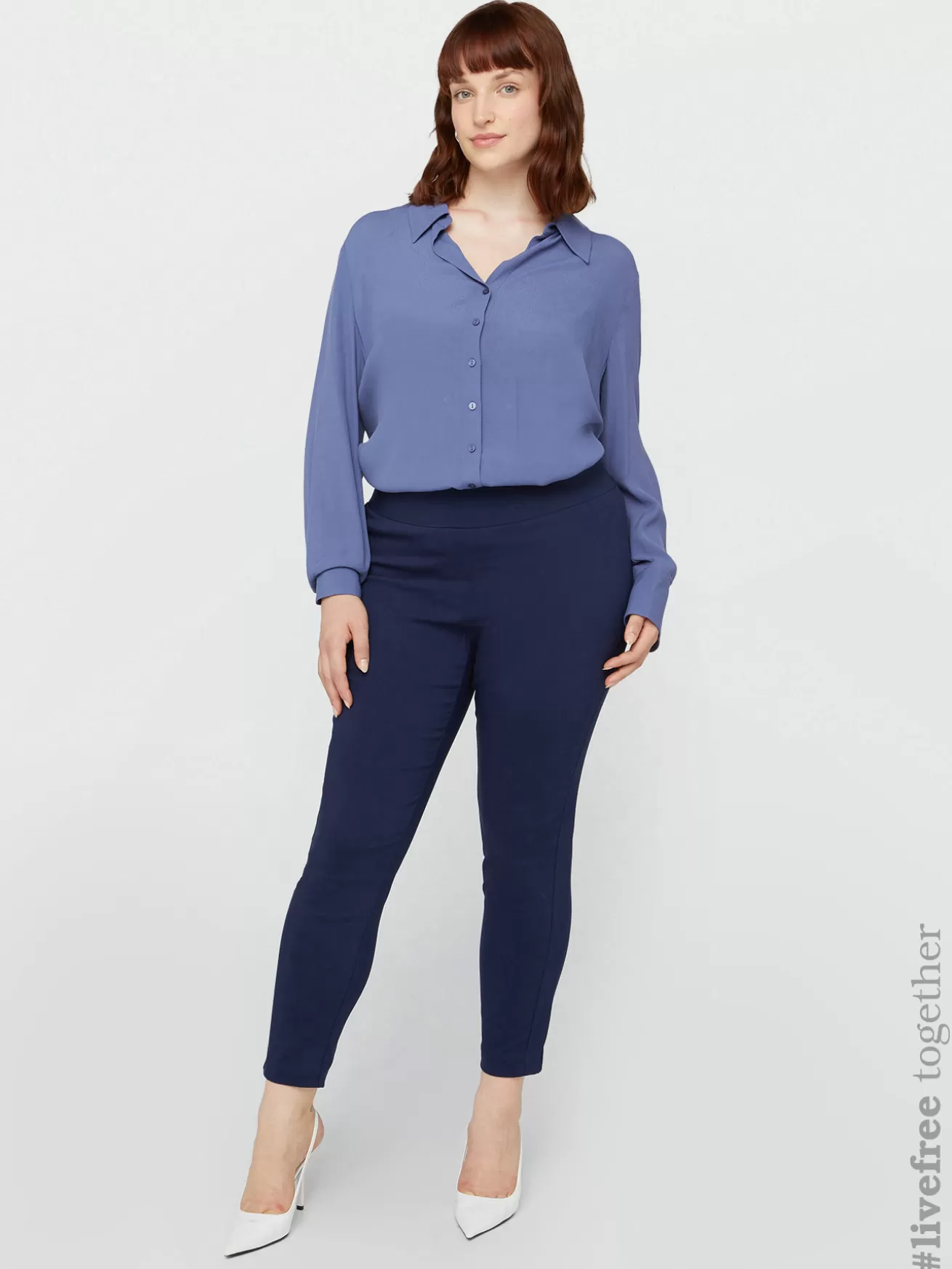 Best Fiorella Rubino Jeggings In Viscosa LENZING™ ECOVERO™ Super Stretch Blu