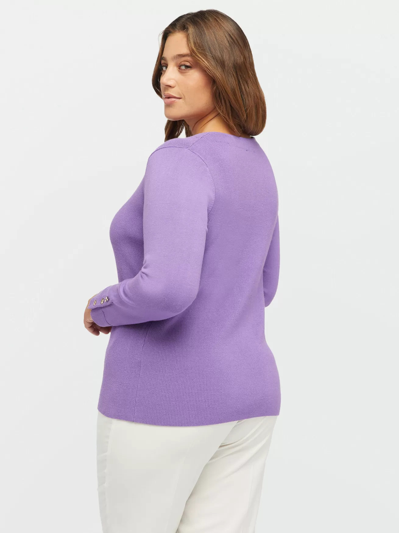 Cheap Fiorella Rubino Maglia Con Passante A Catena Sullo Scollo Viola