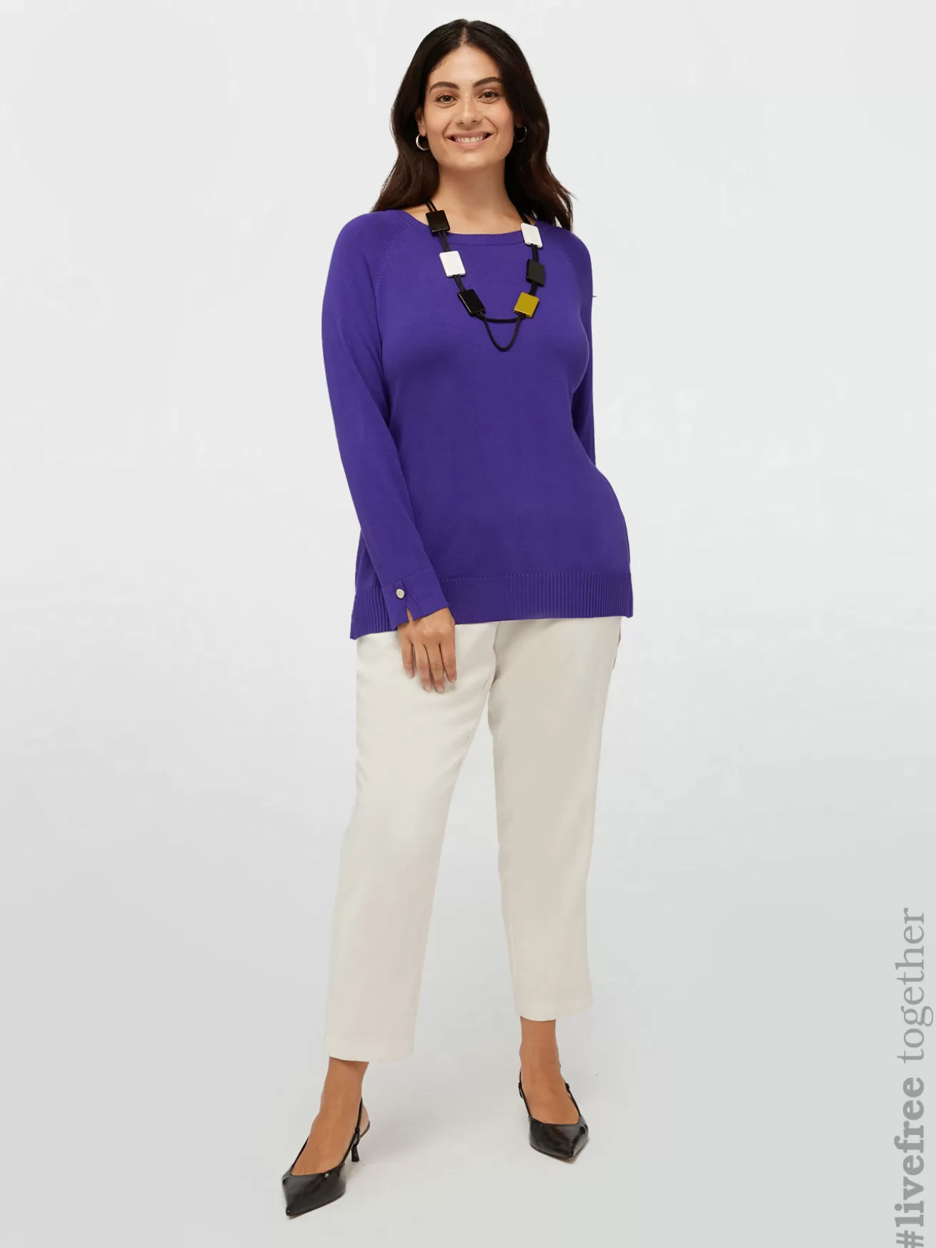 Best Sale Fiorella Rubino Maglia In Viscosa LENZING™ ECOVERO™ Viola