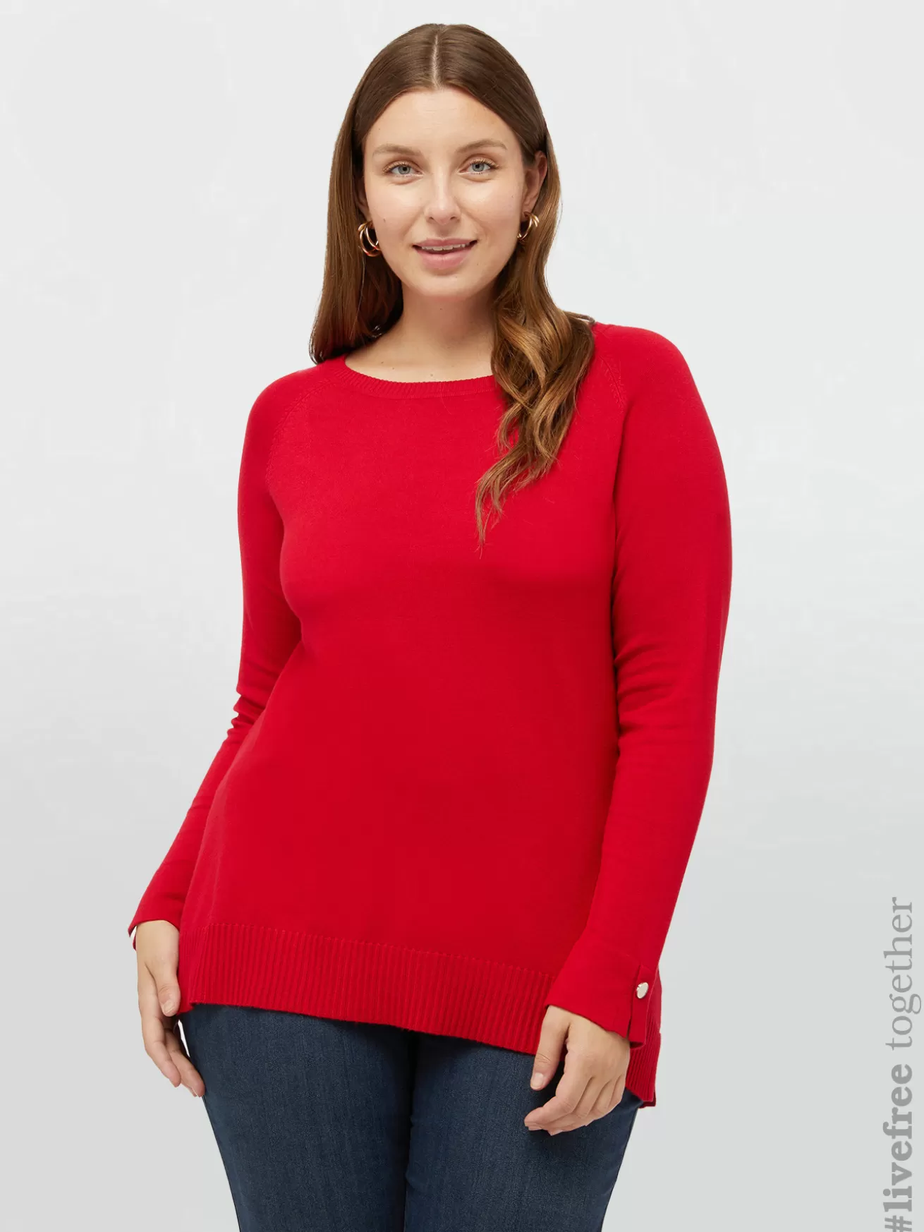 Sale Fiorella Rubino Maglia In Viscosa LENZING™ ECOVERO™ Rosso