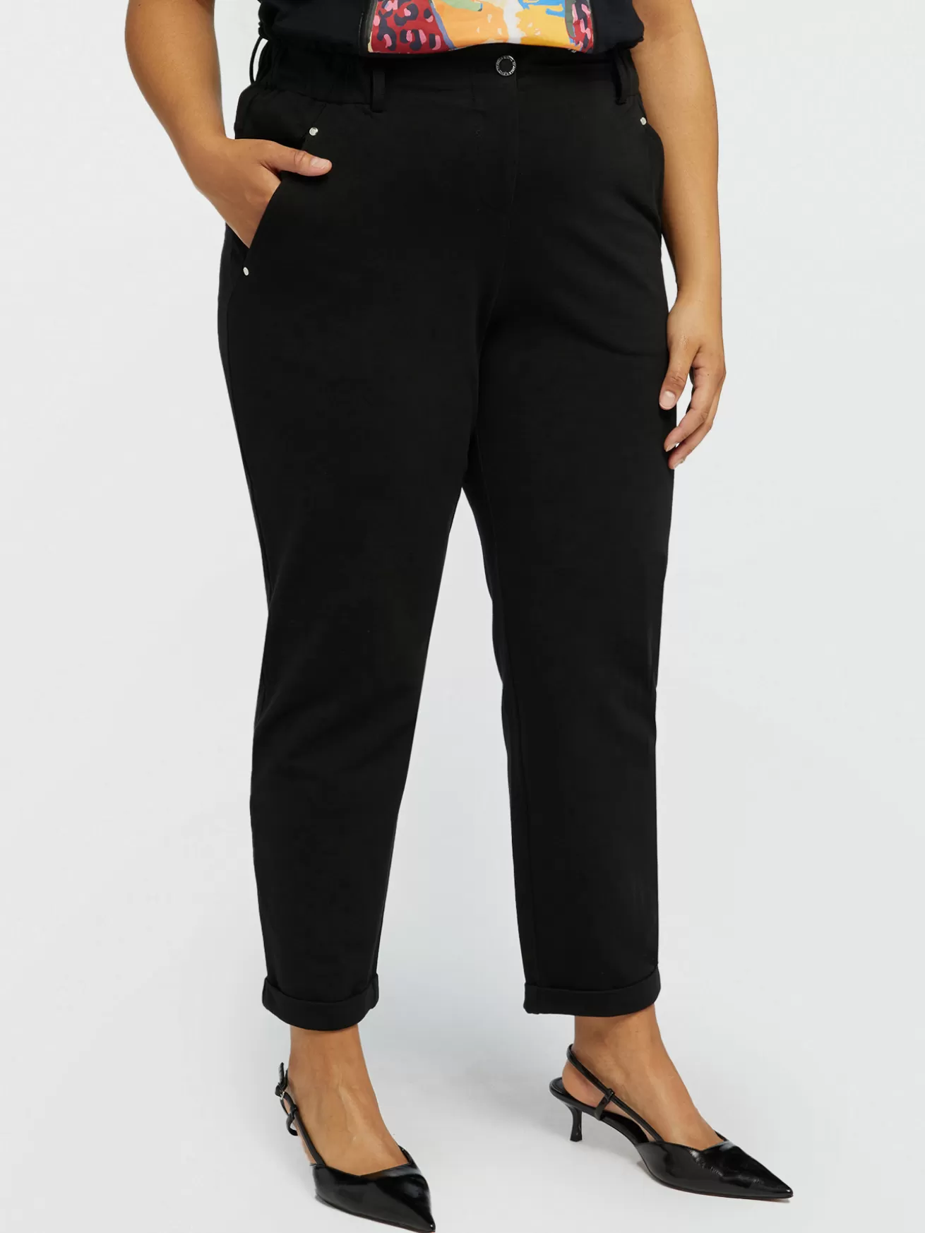 Cheap Fiorella Rubino Pantaloni Baloon In Felpa Nero