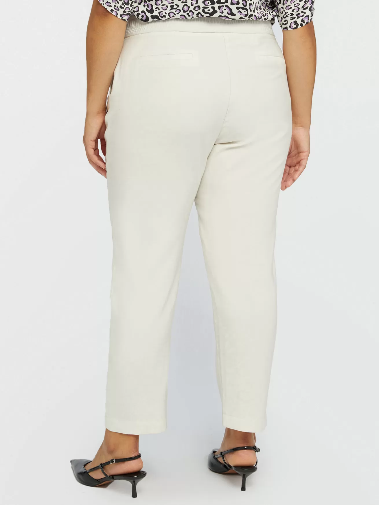 Shop Fiorella Rubino Pantaloni Dritti Con Tasche All'americana Bianco