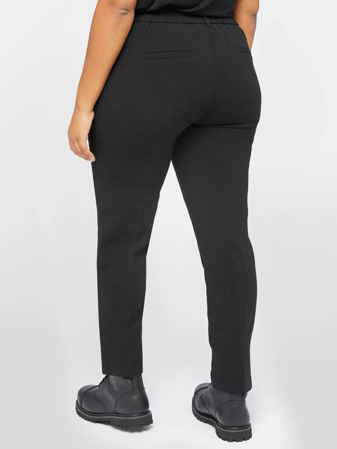 Best Fiorella Rubino Pantaloni Dritti Con Zip Nero