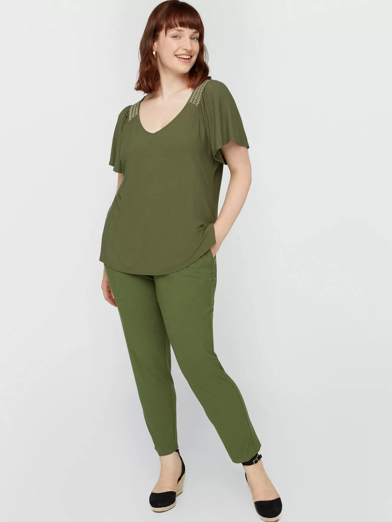 New Fiorella Rubino Pantaloni Joggers Verde