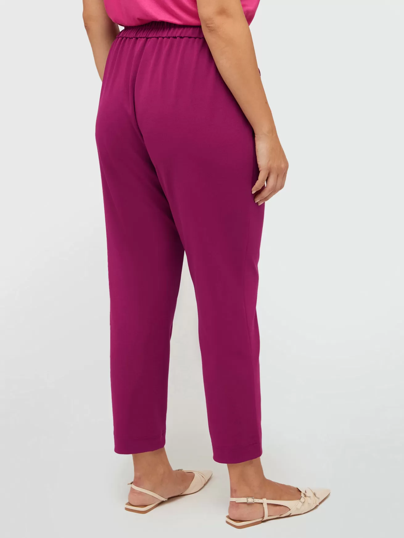 Outlet Fiorella Rubino Pantaloni Joggers Bordeaux