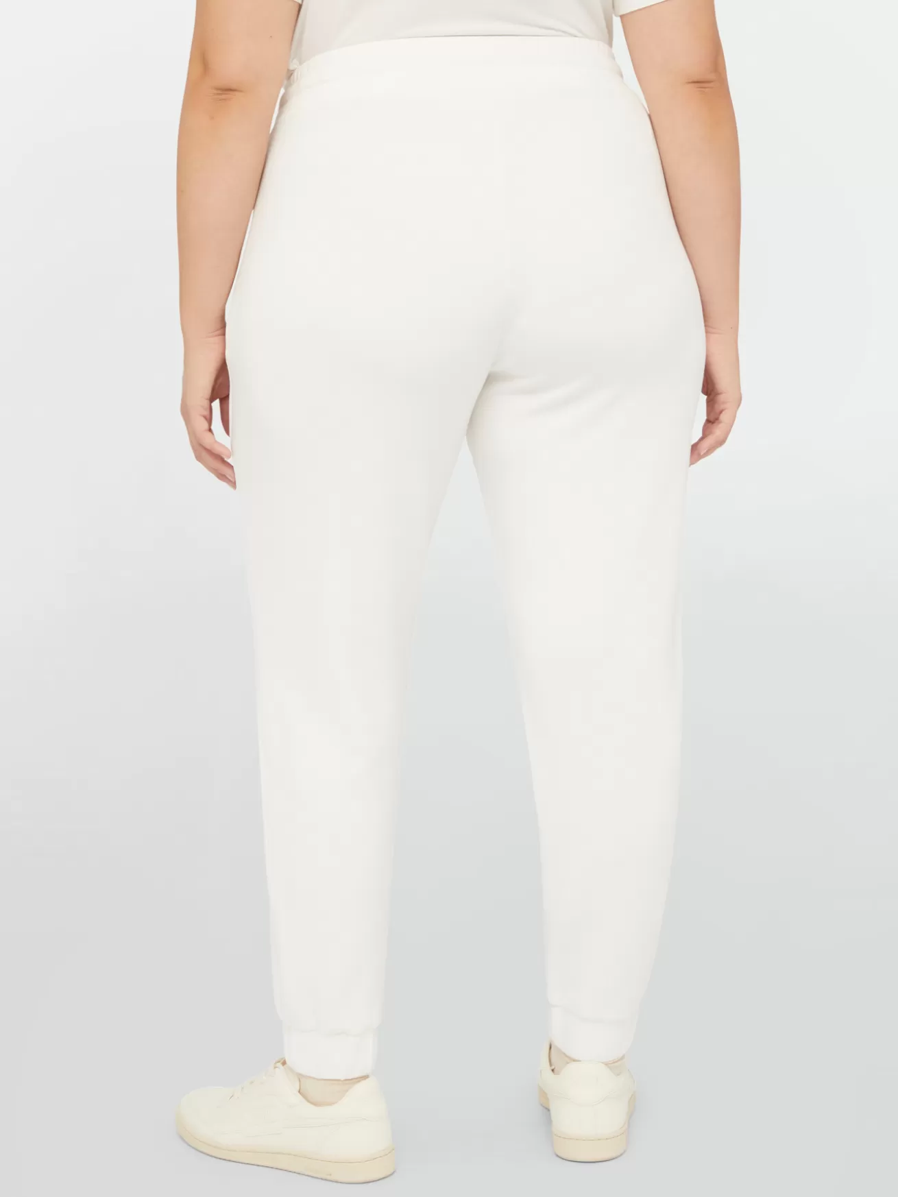 Store Fiorella Rubino Pantaloni Joggers Con Dettagli Lurex Bianco