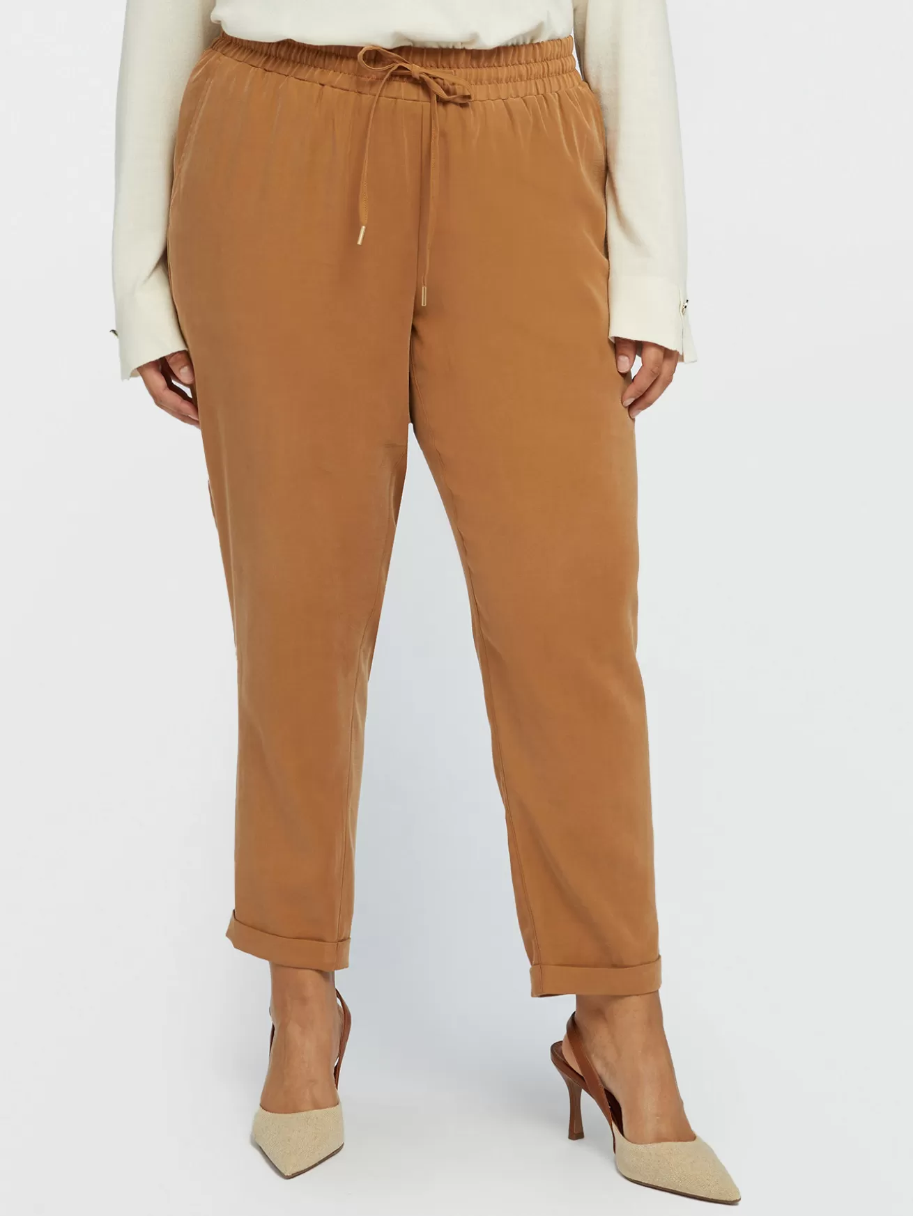 Cheap Fiorella Rubino Pantaloni Joggers Con Tasche All'americana Marrone