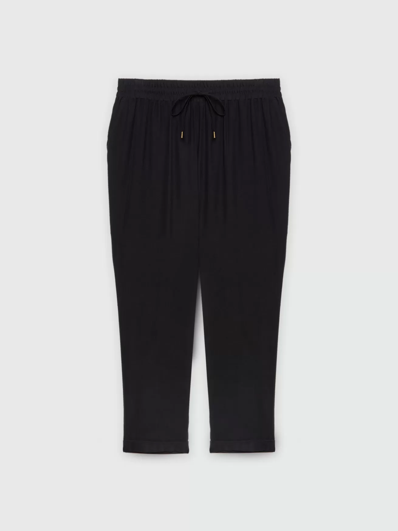 Best Sale Fiorella Rubino Pantaloni Joggers Con Tasche All'americana Nero