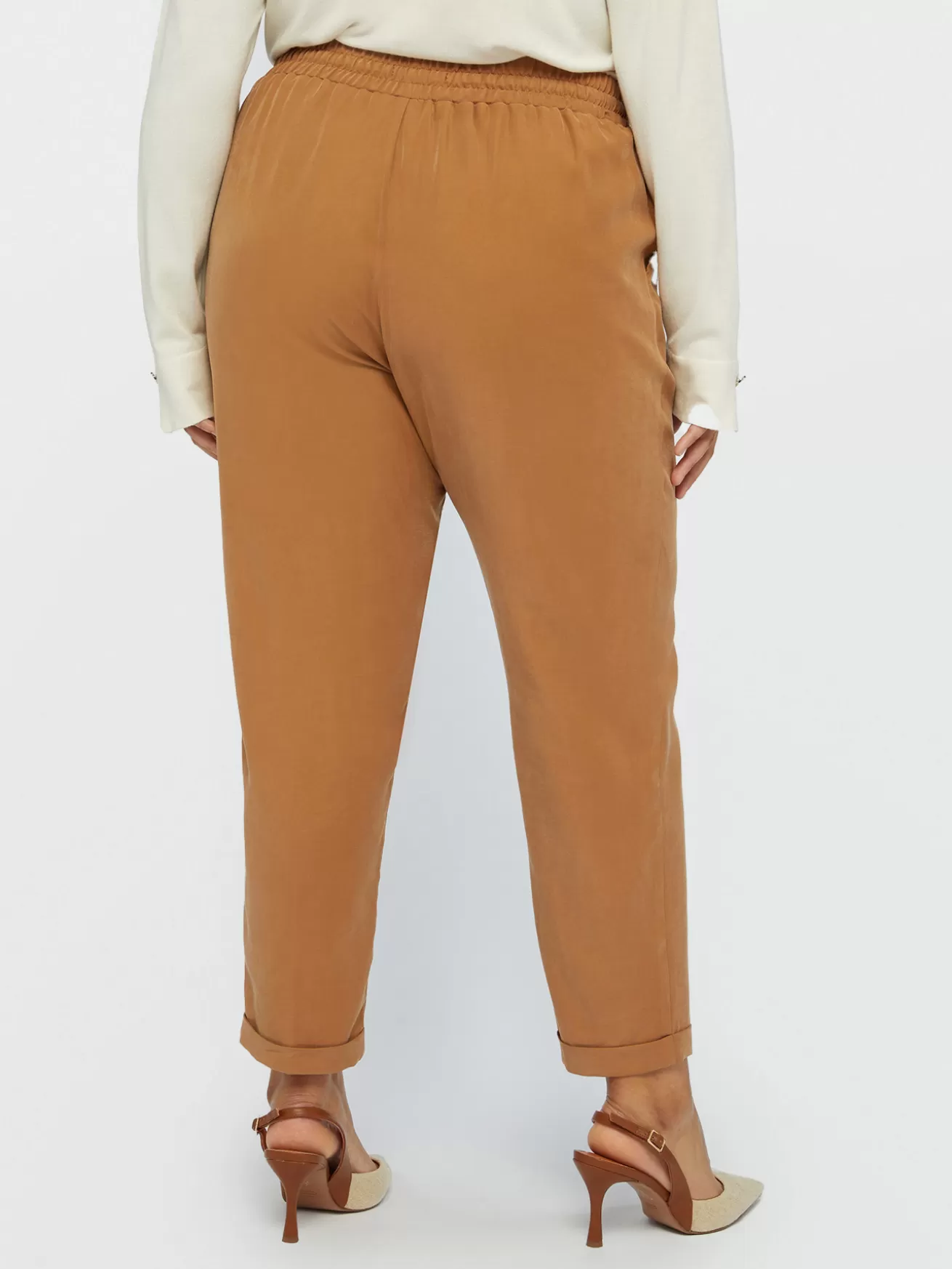 Cheap Fiorella Rubino Pantaloni Joggers Con Tasche All'americana Marrone