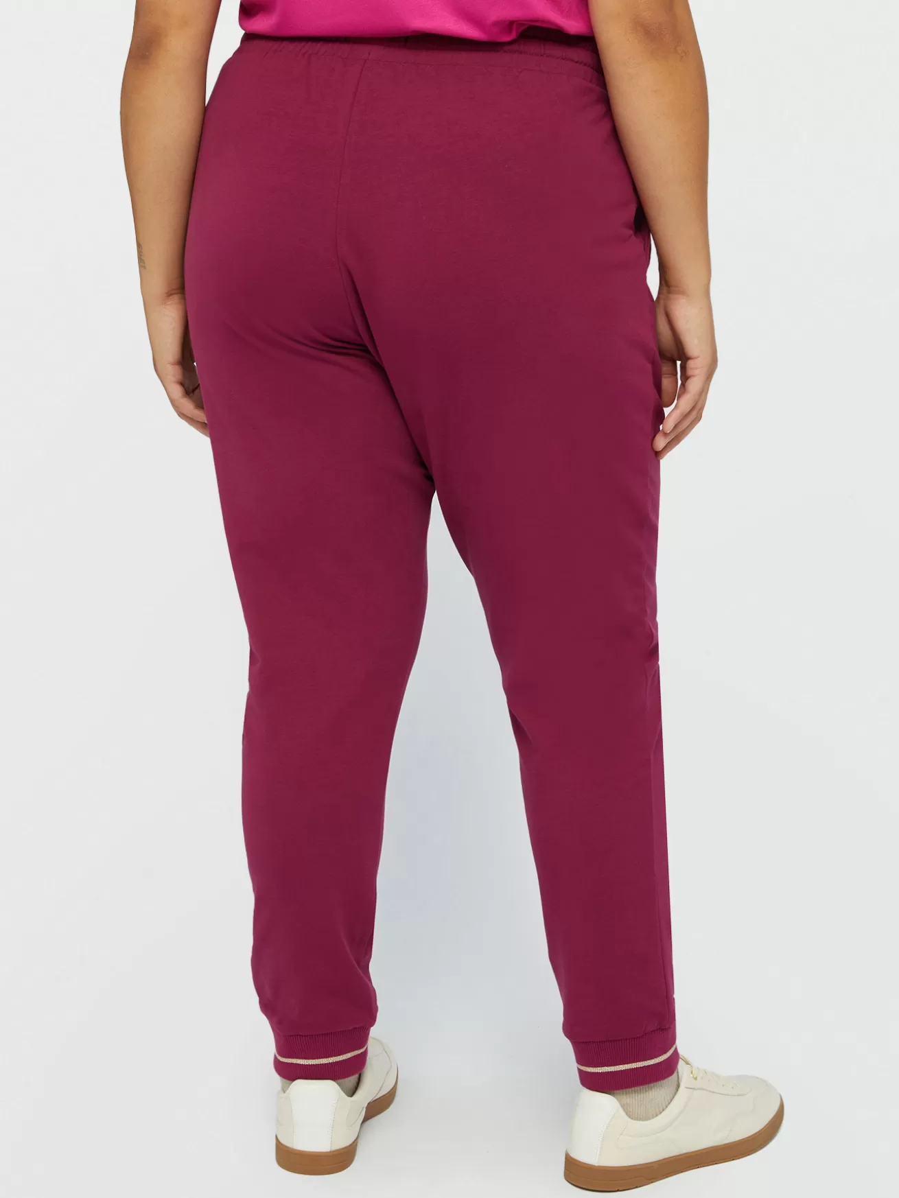 Flash Sale Fiorella Rubino Pantaloni Joggers In Felpa Bordeaux