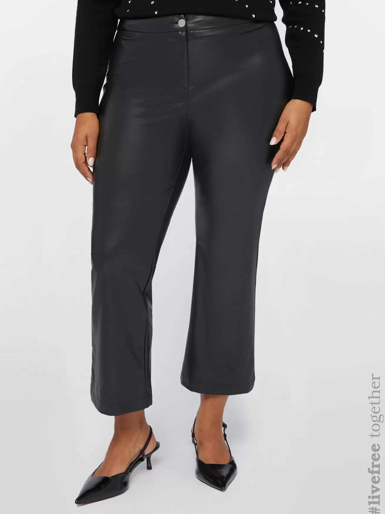 Shop Fiorella Rubino Pantaloni Kick Flare Nero