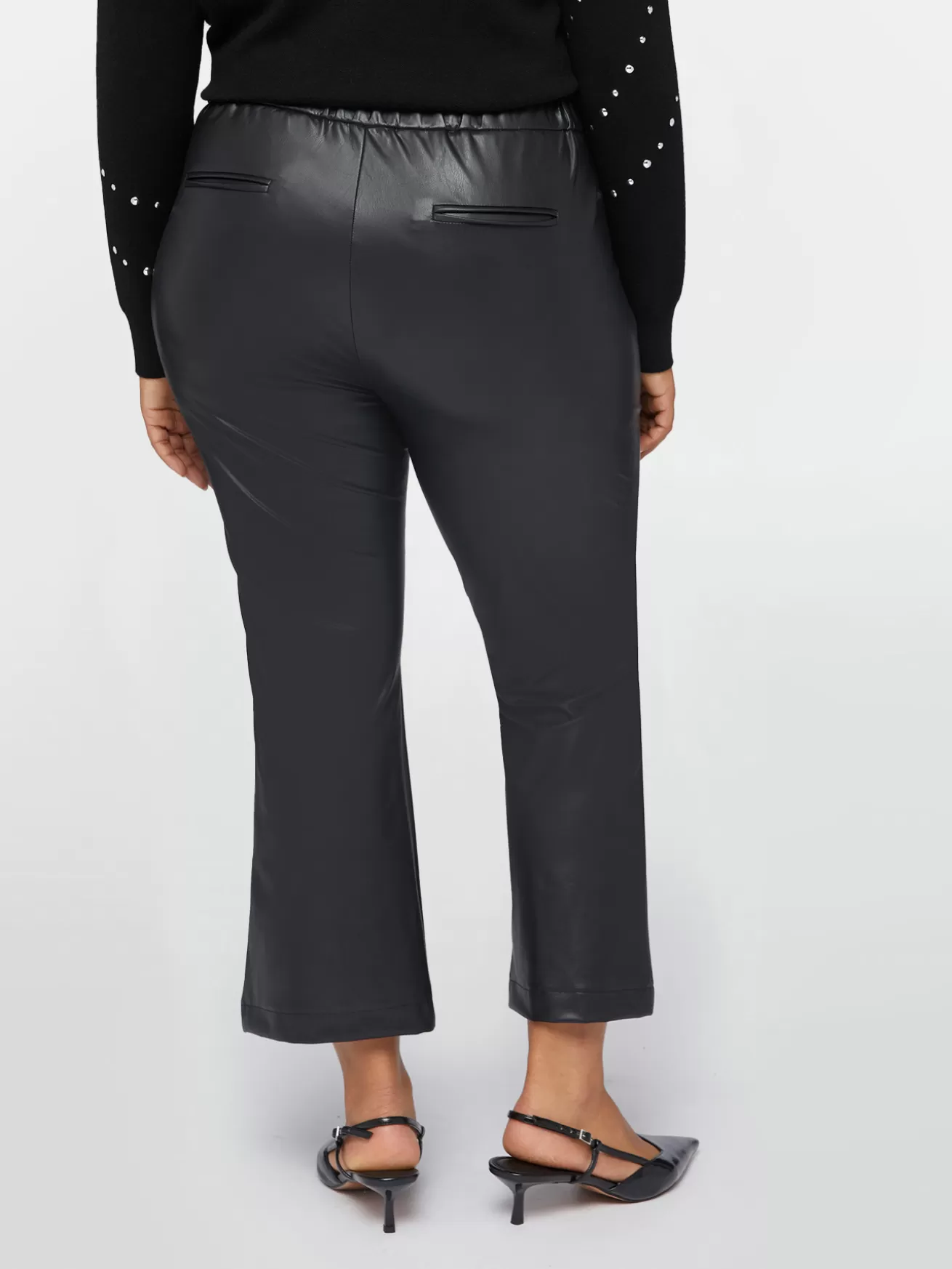 Shop Fiorella Rubino Pantaloni Kick Flare Nero