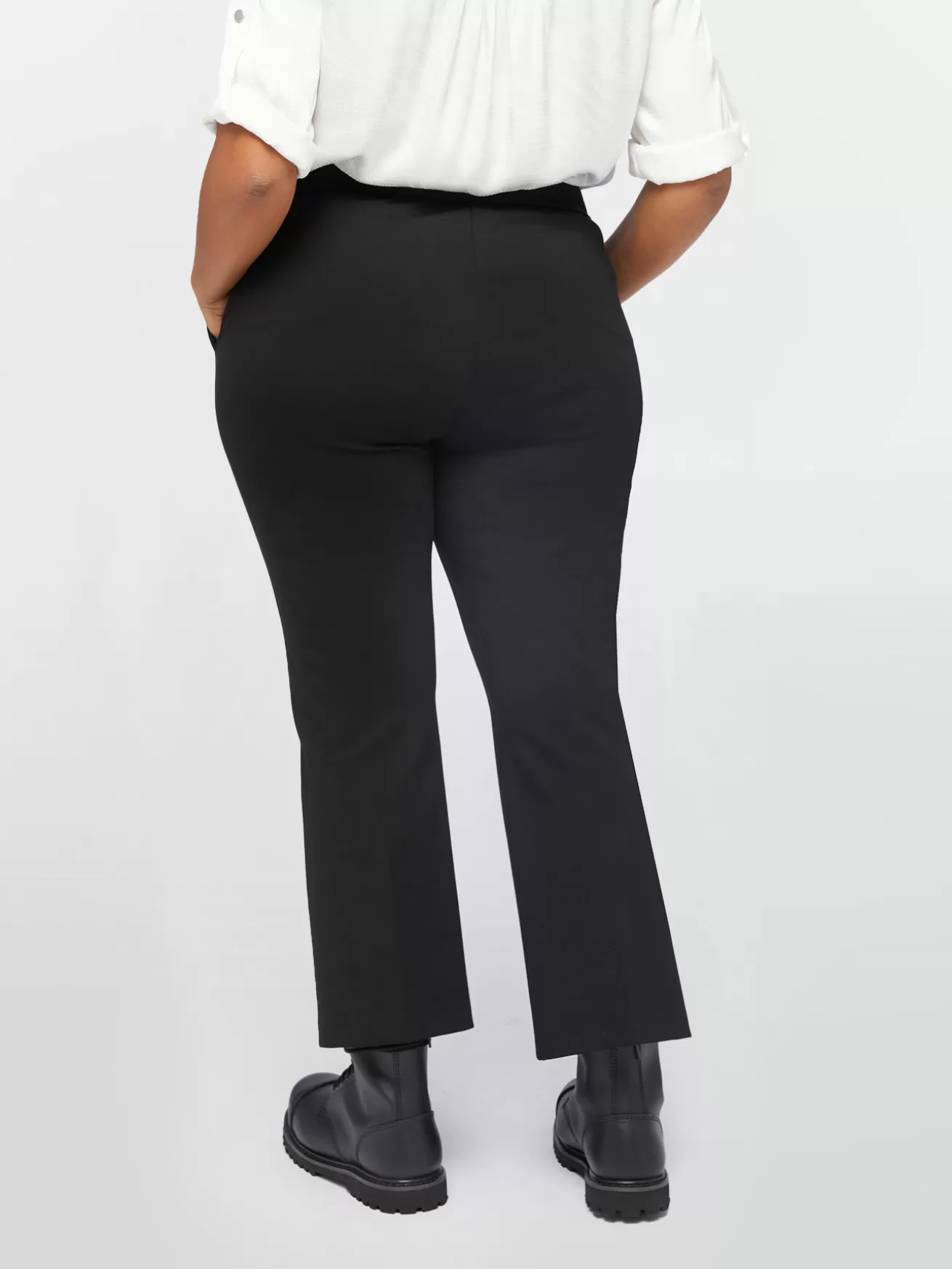 Store Fiorella Rubino Pantaloni Kick Flare In Viscosa LENZING™ ECOVERO™ Nero