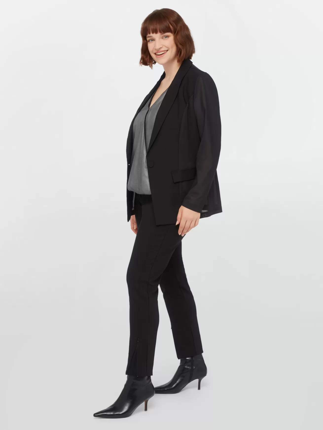 Discount Fiorella Rubino Pantaloni Skinny Con Dettaglio In Tulle Nero