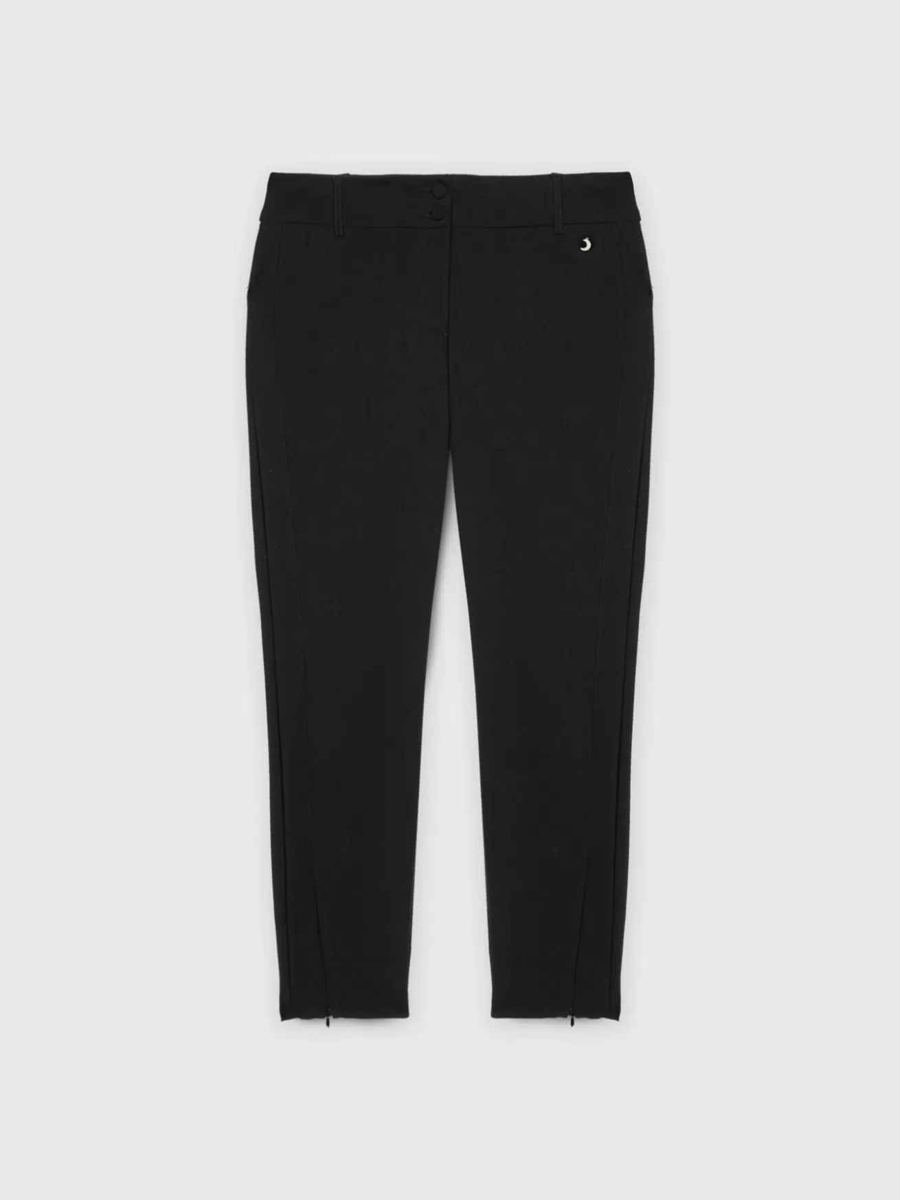 Discount Fiorella Rubino Pantaloni Skinny Con Dettaglio In Tulle Nero