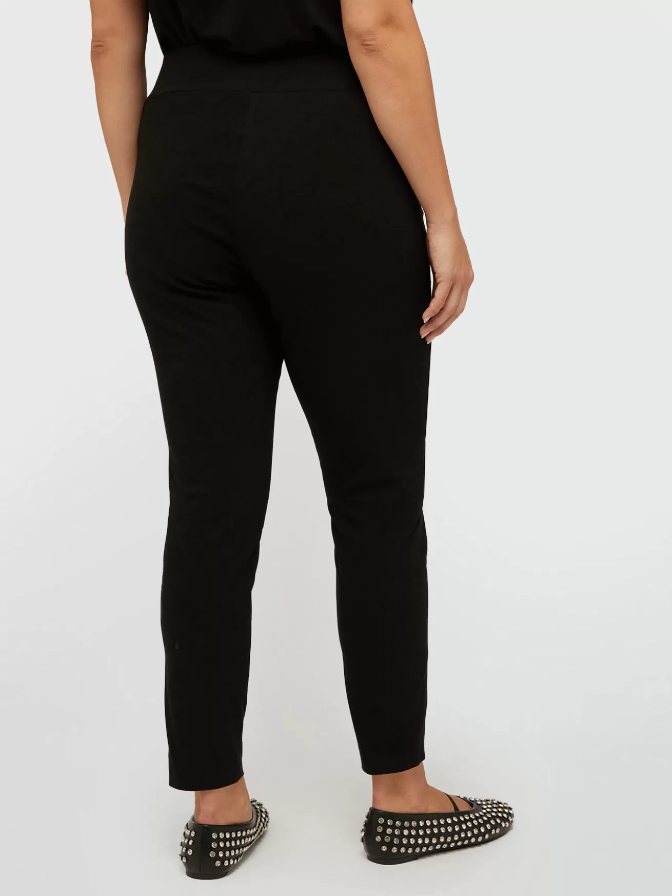 Best Fiorella Rubino Pantaloni Skinny In Viscosa LENZING™ ECOVERO™ Nero