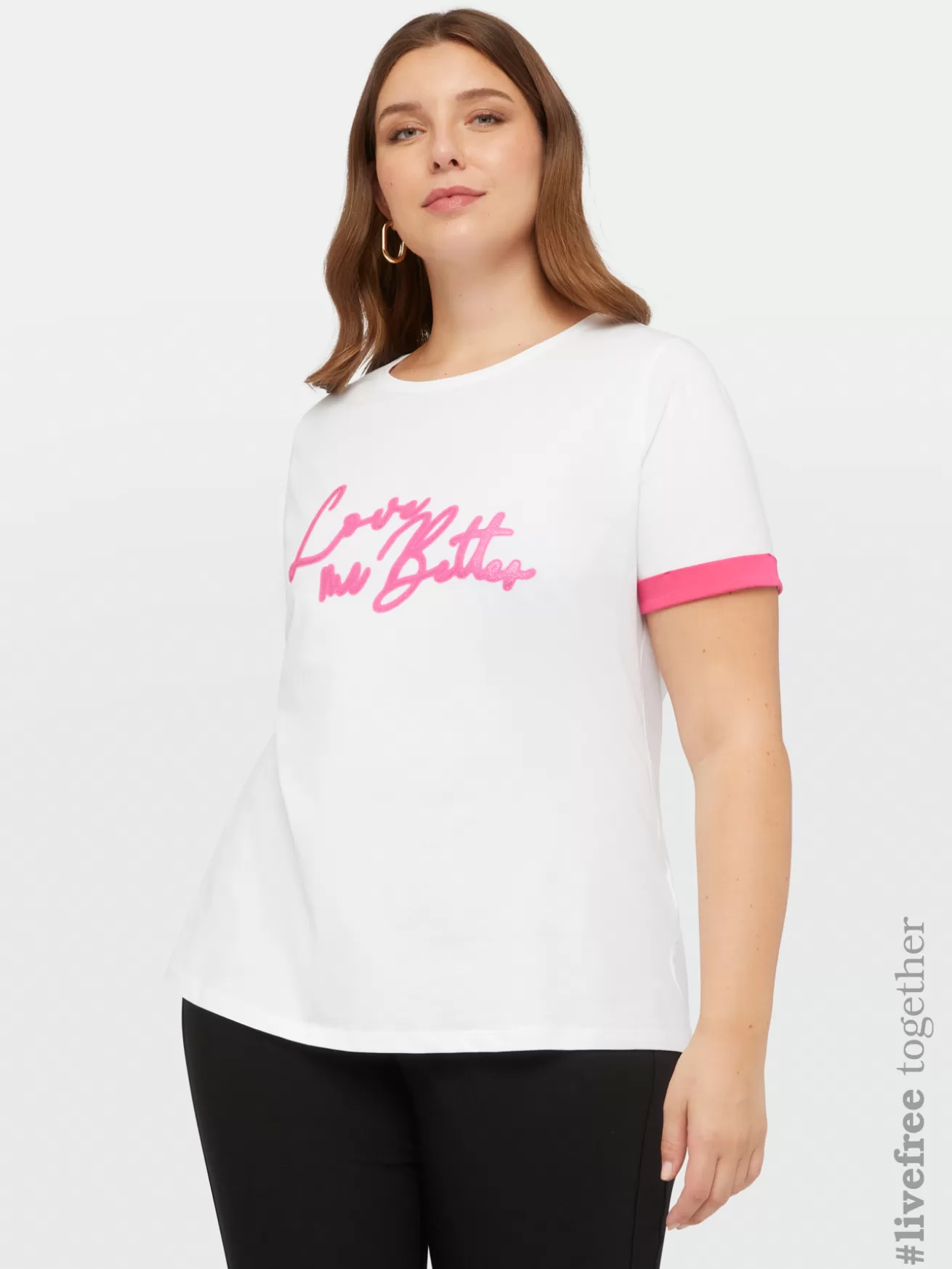 Sale Fiorella Rubino T-shirt Con Scritta Bianco