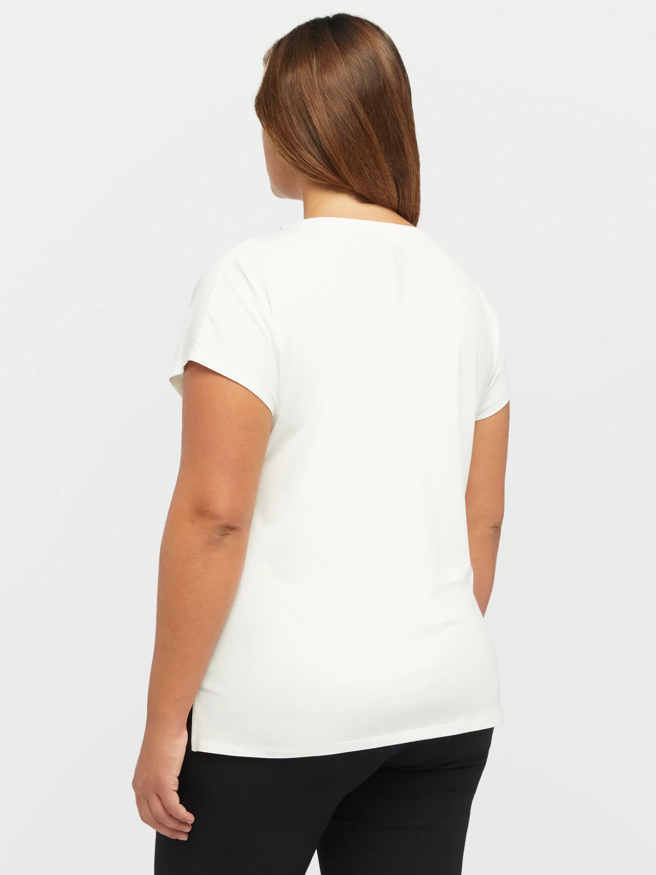 Sale Fiorella Rubino T-shirt Con Scritta E Catena Bianco